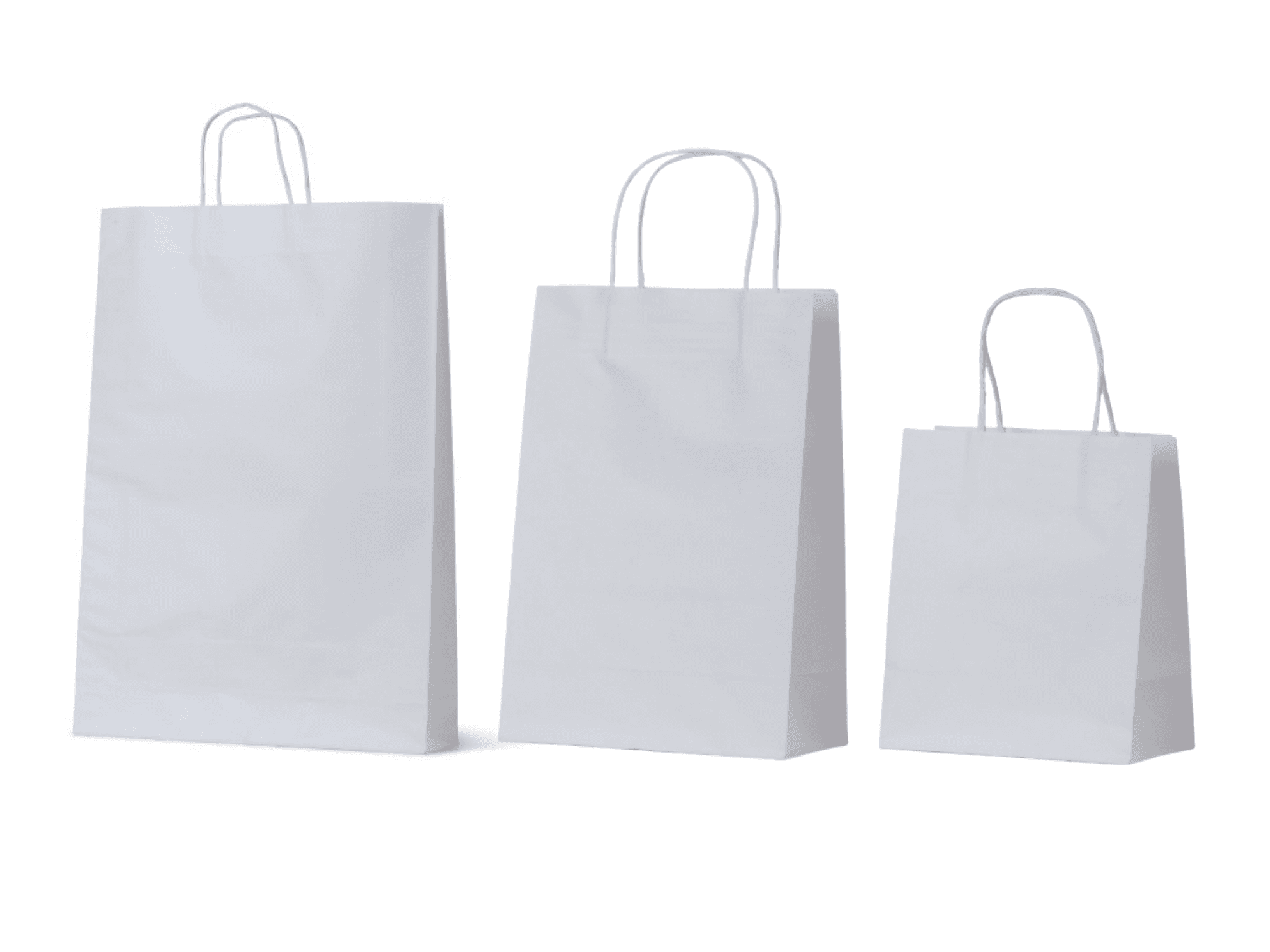 white paper bags